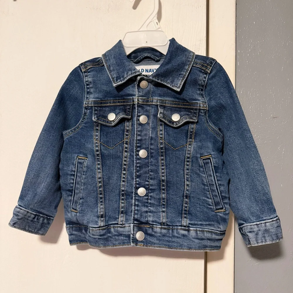 Old Navy Blue Denim Toddler Girls Jacket